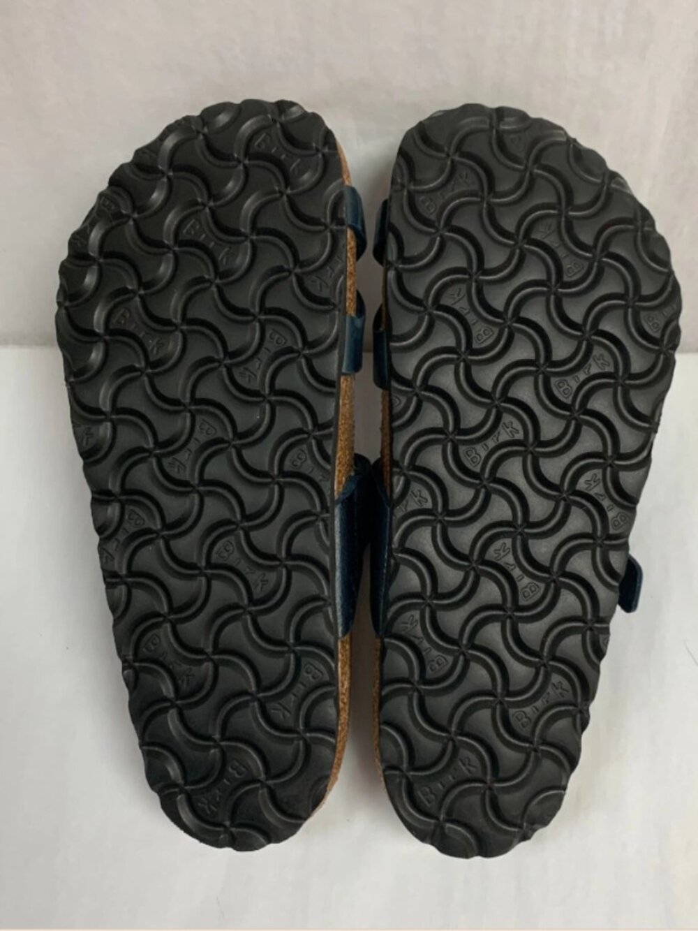 Birkenstock Mayari Oiled Leather Blue Regular Width Sandals - Picture 4 of 5